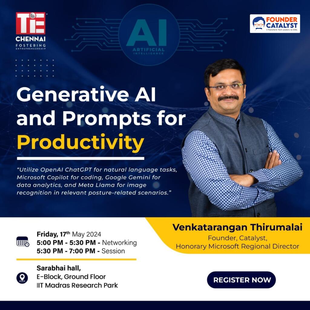 Tie Chennai Session on Artificial Intelligence by Venkatarangan Thirumalai