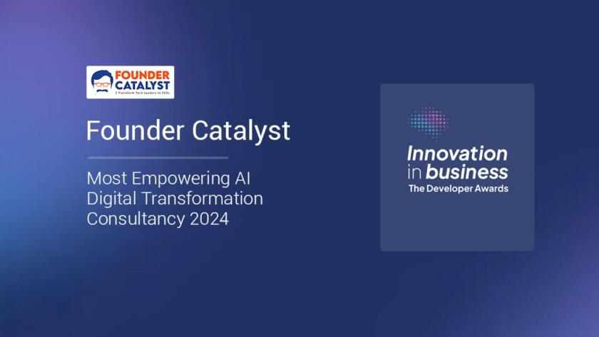 AI Digital Transformation Consultance Award Founder Catalyst